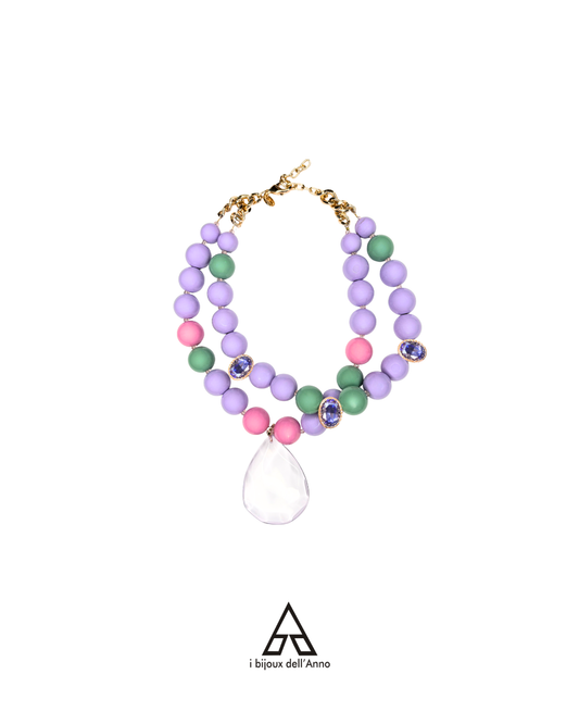 COLLANA CRISTALLO BOTANICO