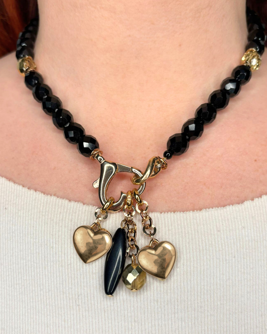 COLLANA CUORE NERO