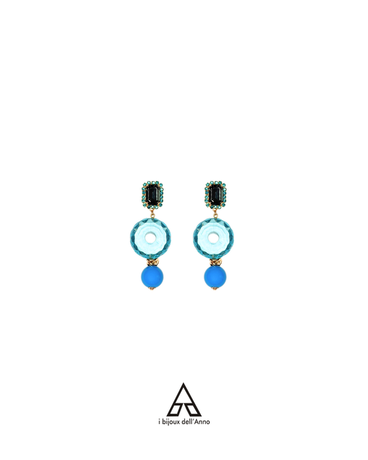 ORECCHINI SWAROVSKI OLTREMARE