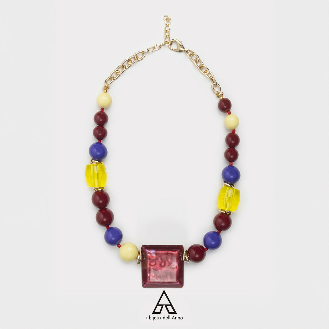 COLLANA BURGUNDY