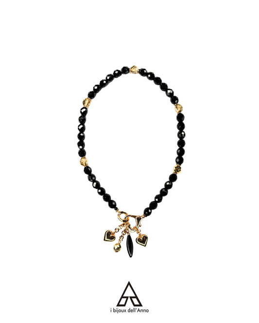 COLLANA CUORE NERO